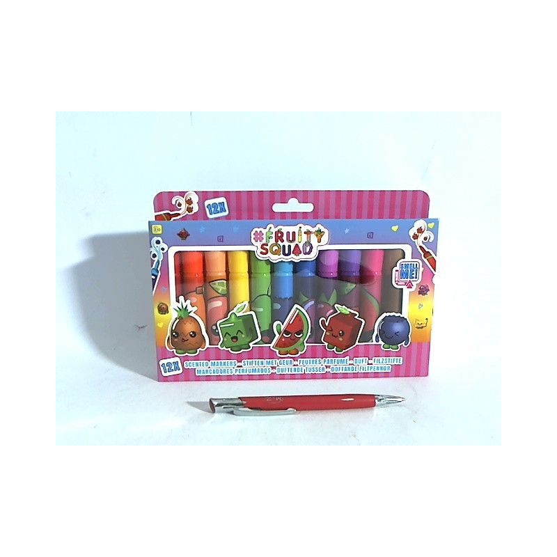 FRUITYSQUAD pachnące pisaki 12szt FS60353 03535