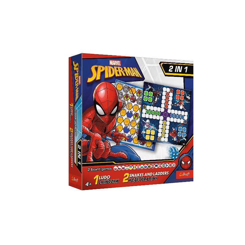 GRA 2w1 Chińczyk / Węże i drabiny Spiderman 02419