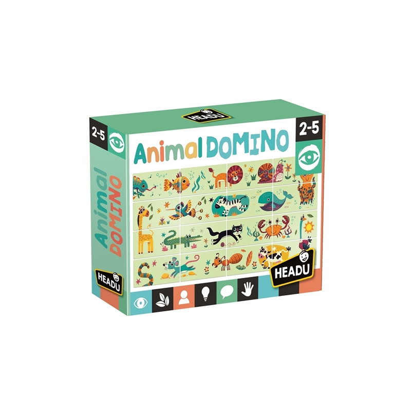 HEADU Domino zwierzęta wiek 2-5 23684
