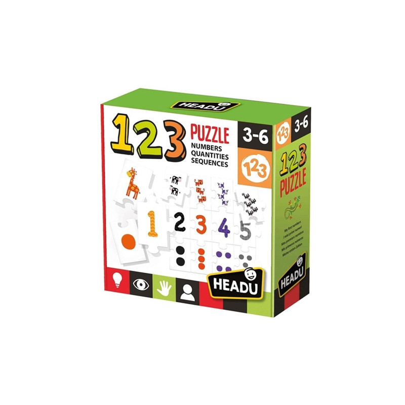 HEADU Puzzle edukacyjne 123 wiek 3-6 21093