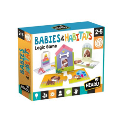 HEADU Układanka zwierzęta wiek 3-6 24735