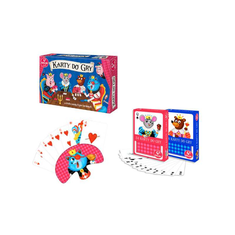 Karty do gry 54 listki -Junior - zestaw 63605