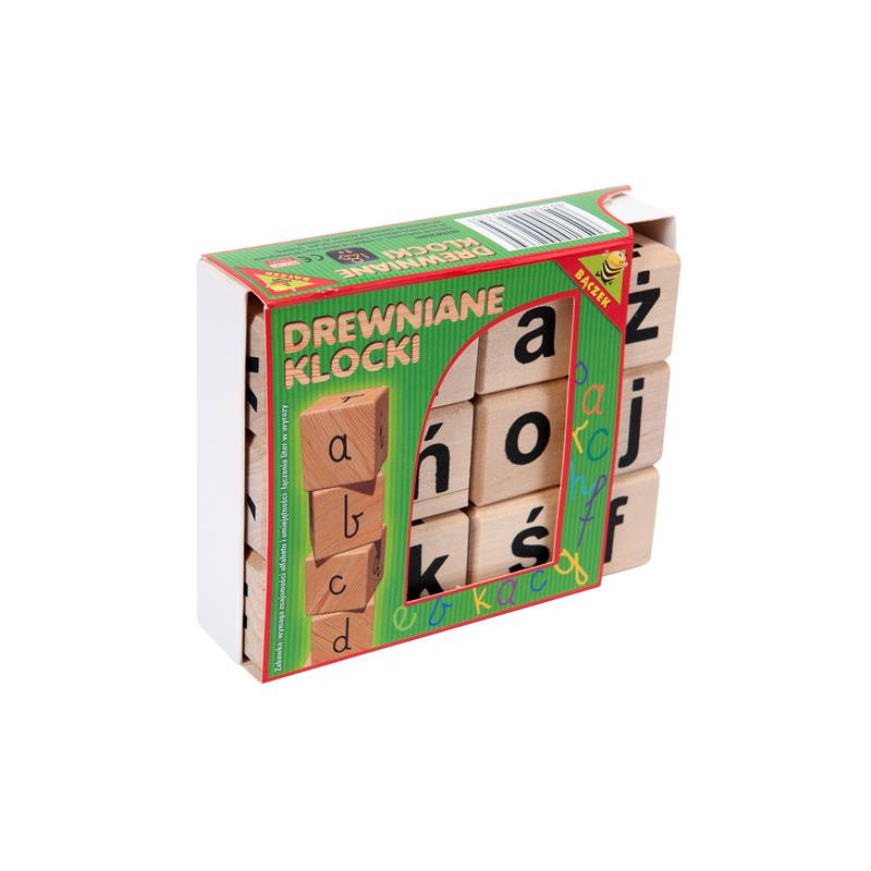 Klocki drewniane a b c 02339