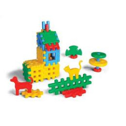 Klocki konstrukcyjne Mały domek 31el worek 00987