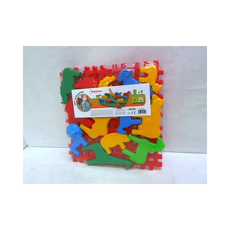 Klocki konstrukcyjne Mini Zwierzyniec 01298