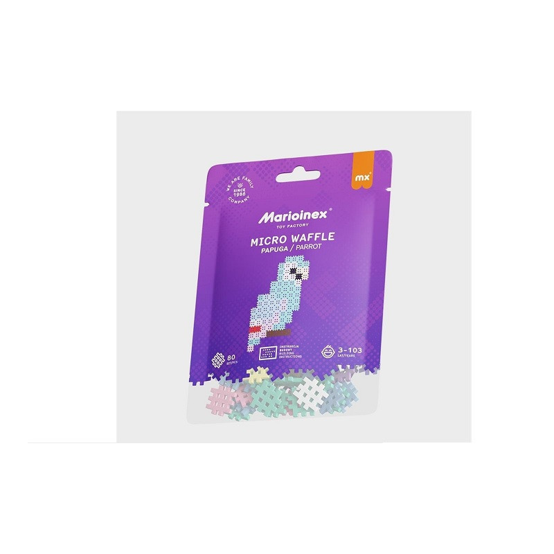 Klocki micro waffle 80el Papuga 05883 DOD.15%