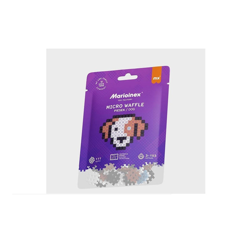 Klocki micro wafle 111szt Pies 05869 DOD 15%