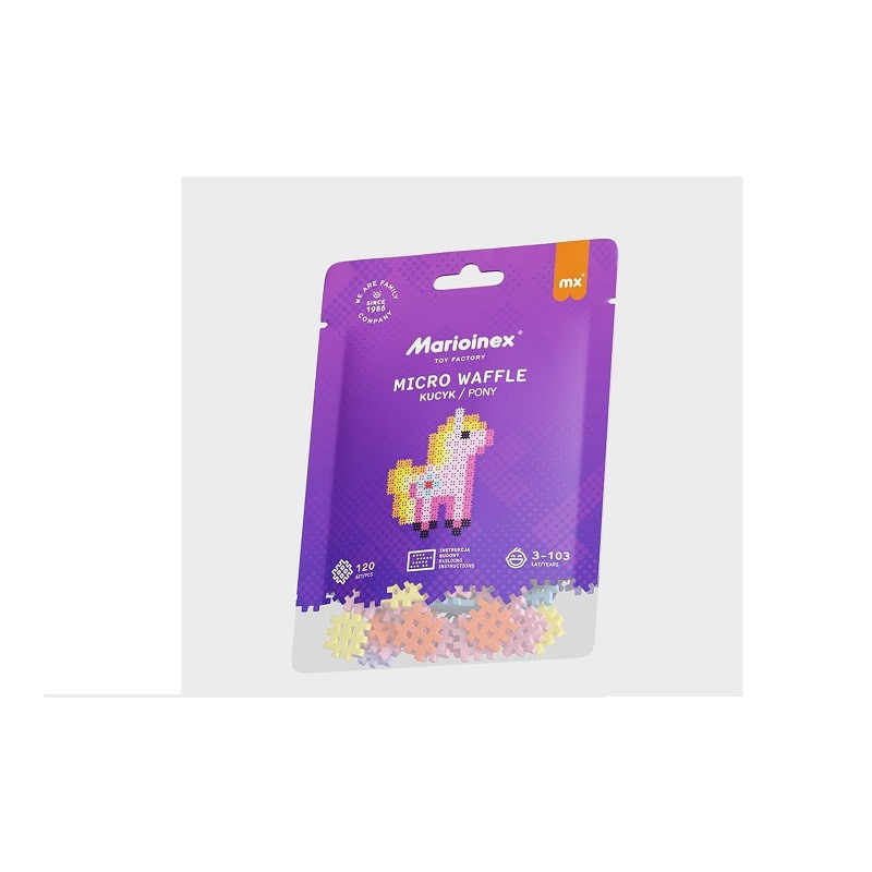 Klocki micro wafle 120szt Kucyk 05876 DOD 15%