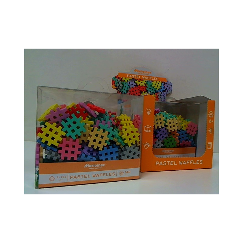 Klocki wafle mini pastel 140szt 03650 DOD.RABAT15%