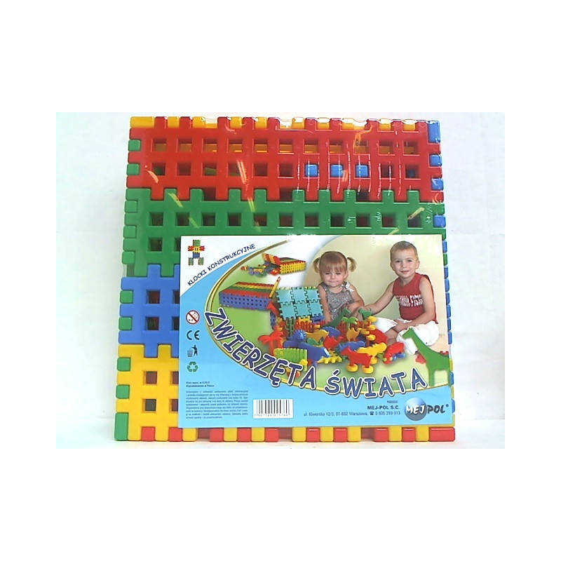 Klocki Zwierzęta świata 25760