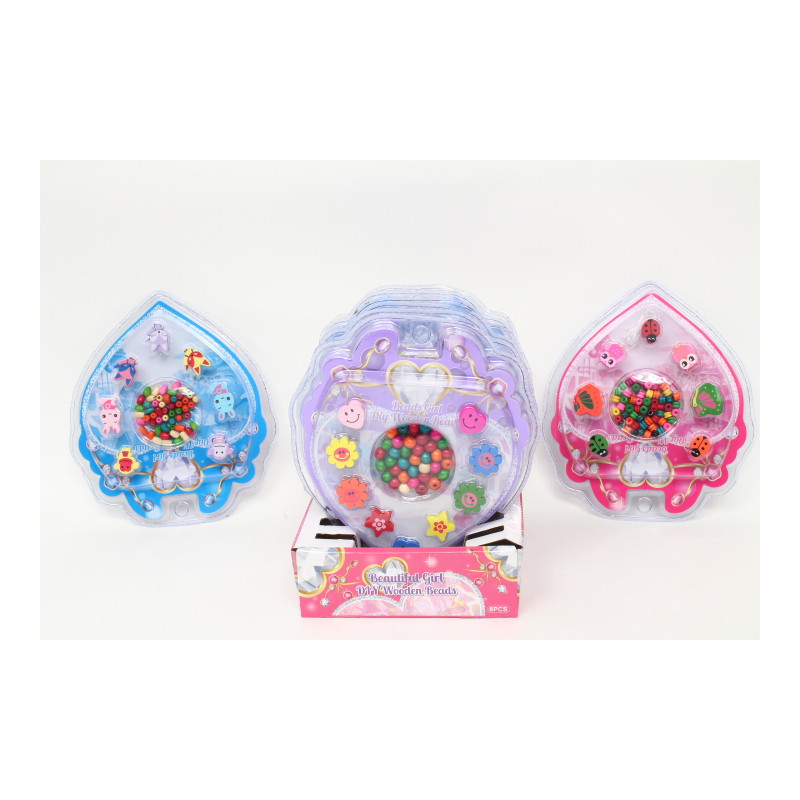 Koraliki drewniane d/nawlek.3wz 8/op 007120 31814