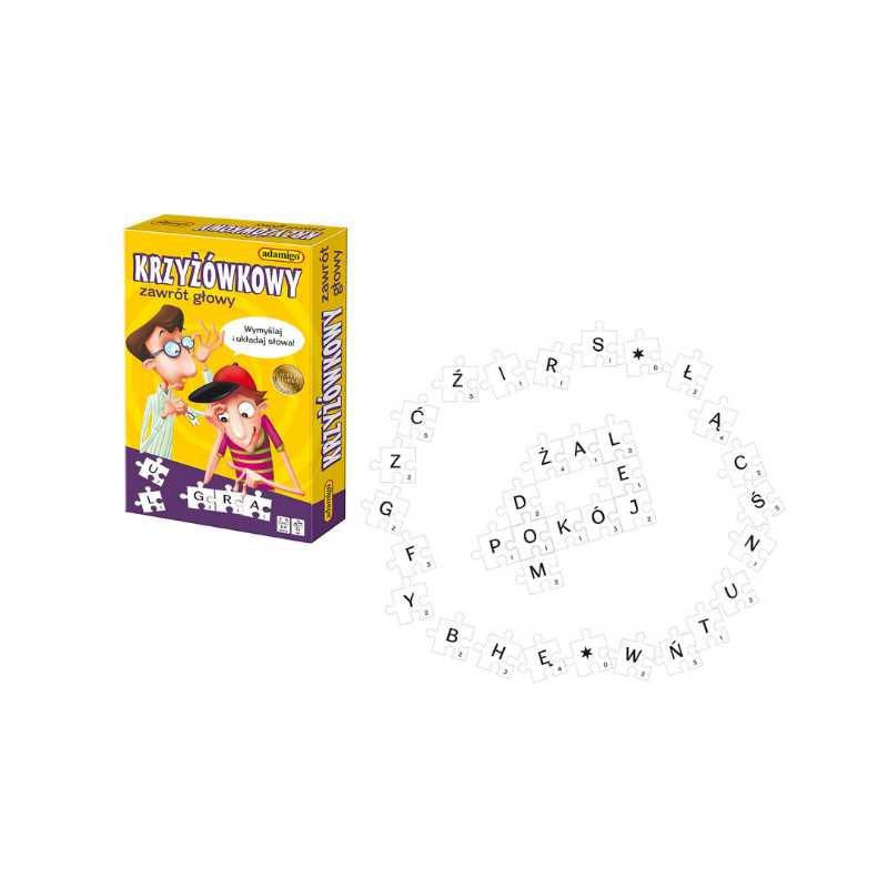 Krzyżówkowy zawrót głowy -układanka puzzlowa 07462