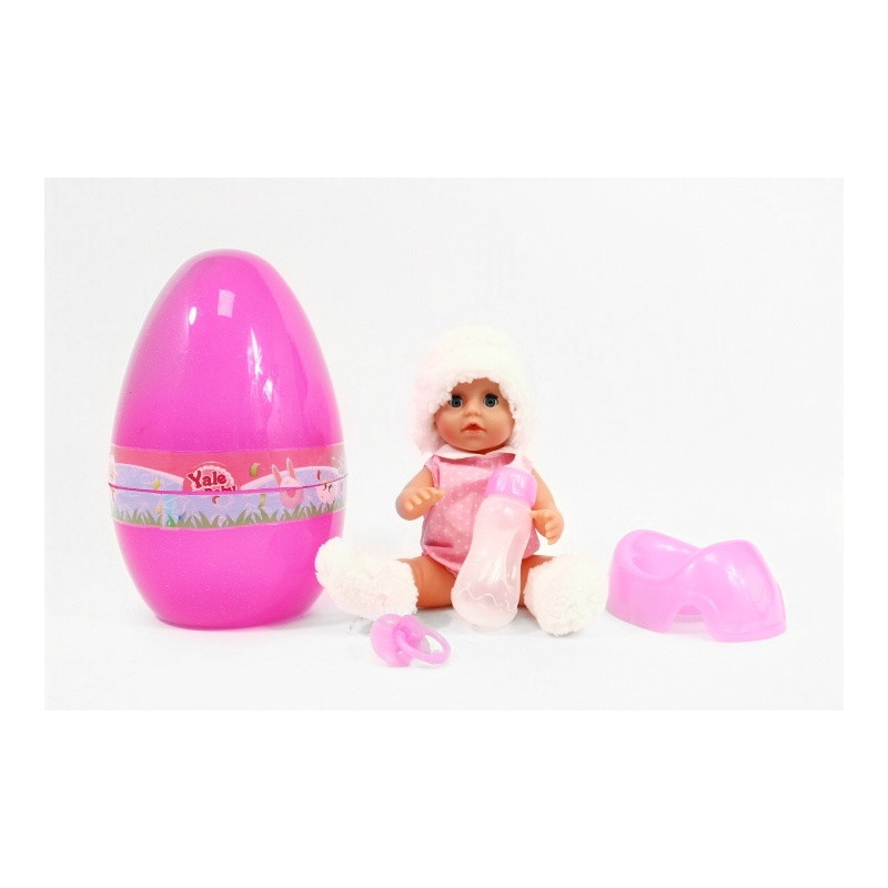 Lalka 25cm zestaw z nocnikiem w jaju YL1886K 09011