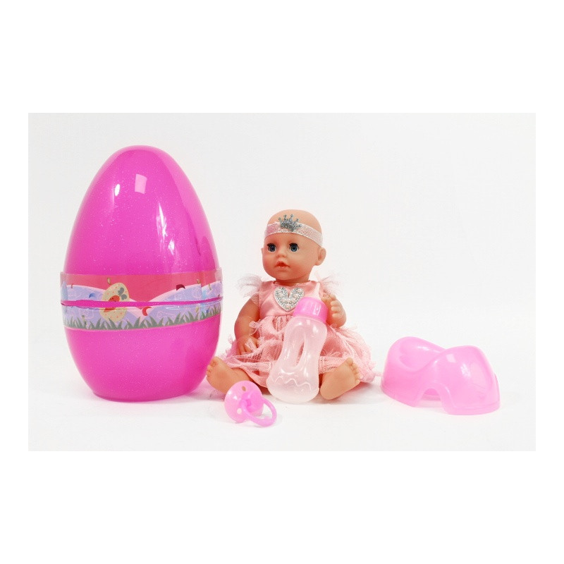 Lalka 25cm zestaw z nocnikiem w jaju YL1886L 09028
