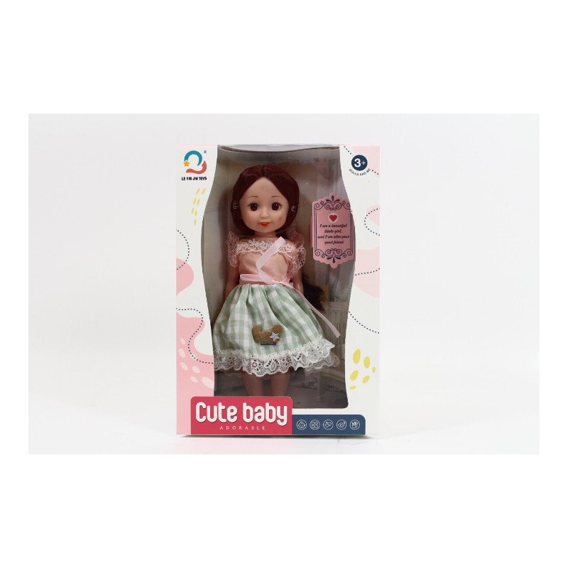 Lalka 27 cm w sukience 500-6 09363