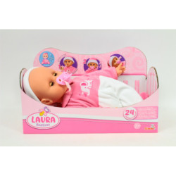 Laura 38cm śpiąca mama-tata 24 dźwięki 514-9466