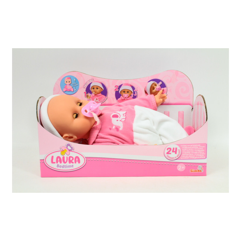Laura 38cm śpiąca mama-tata 24 dźwięki 514-9466