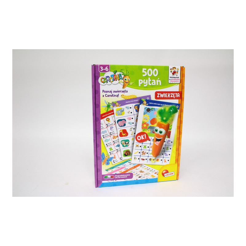 Lisciani Carotina 500pytań Zwierzęta 01559