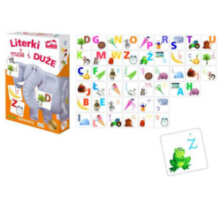 Literki małe i duże Gra memory Adamigo N 07431