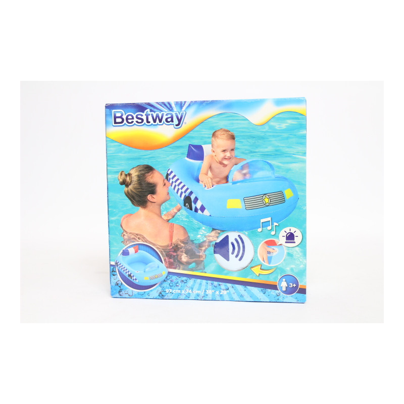 Łódka dla dzieci Policja 97x74 z dźwiękiem B34153