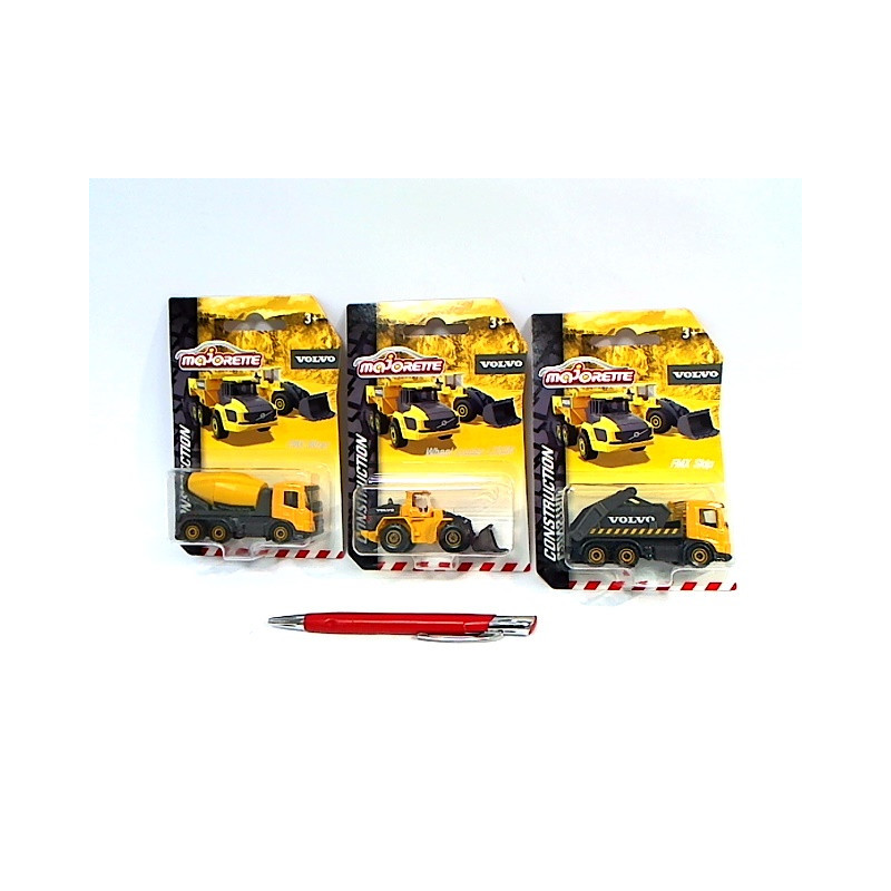 Majorette pojazdy budowlane Volvo 6 rodz 205-7283