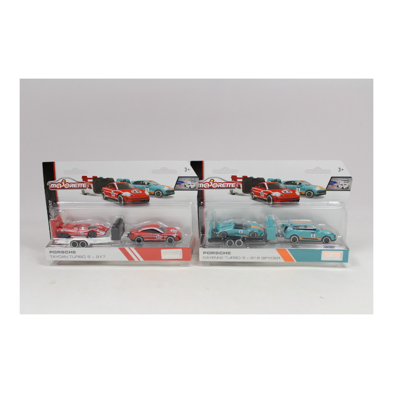 Majorette Porsche z przyczepką 3wz 205-3112