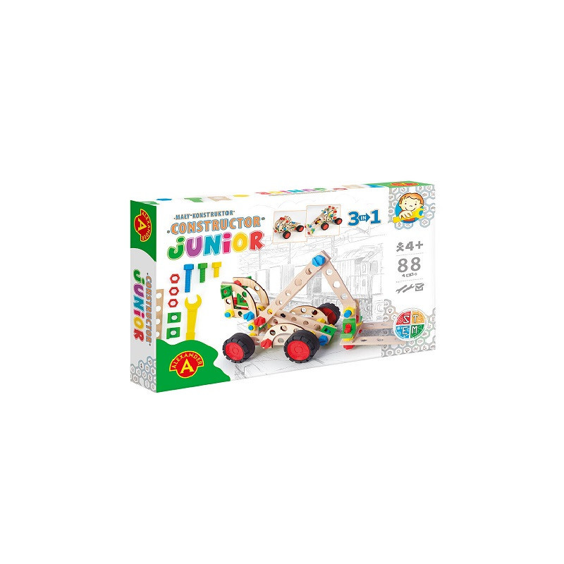 Mały konstruktor junior 3x1 forklift truck 28225