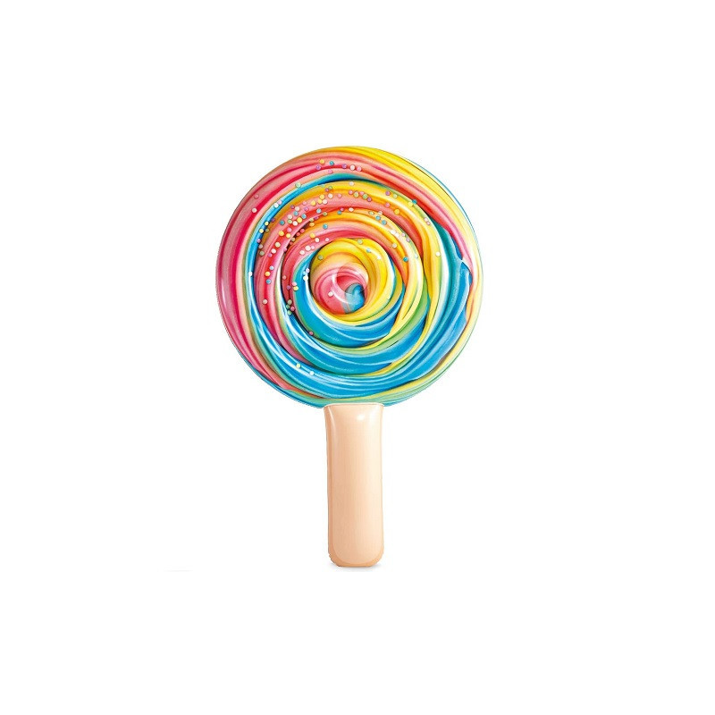 Materac dmuch.lód tęczowy 198X127X25 58754 22688