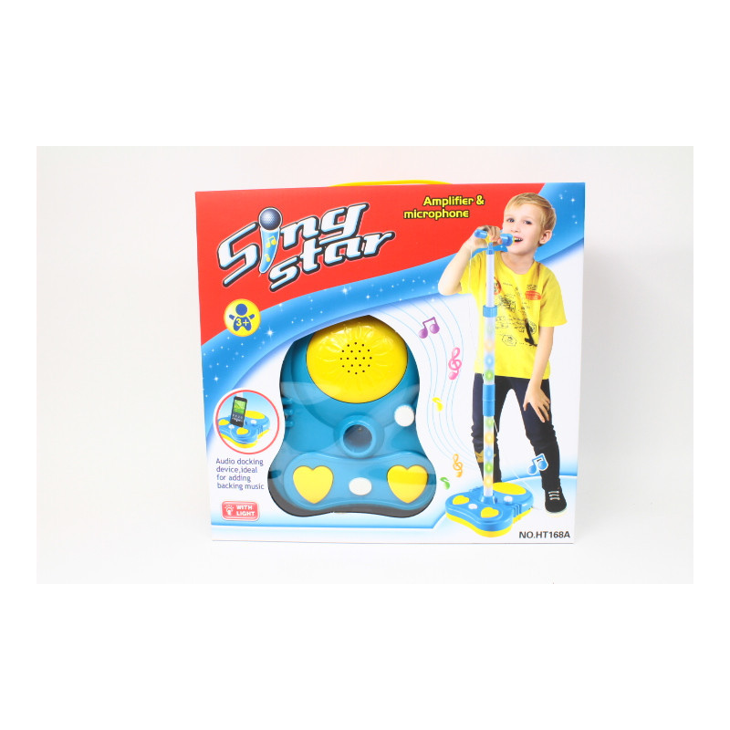 Mikrofon stojący niebieski HT168A 10482