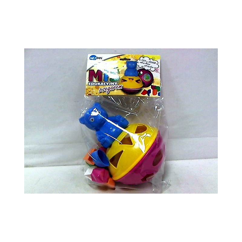 Miś edukacyjny z zegarem 09106