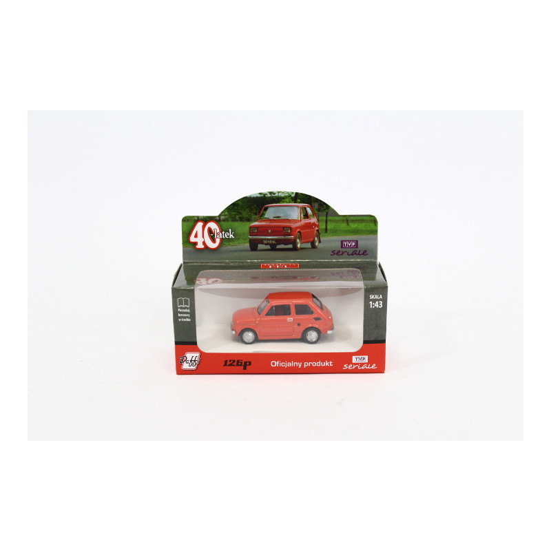 Model PRL 1:43 Fiat126P 40-latek czerw.B-325 23253