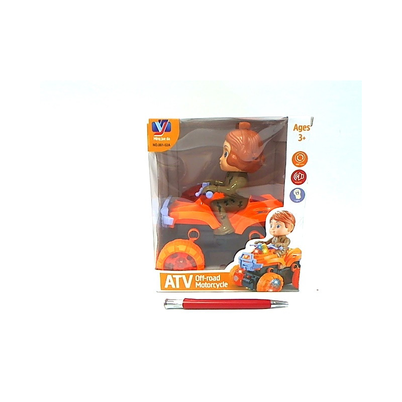 Motocykl+kierowca na baterie 861-52A 04436