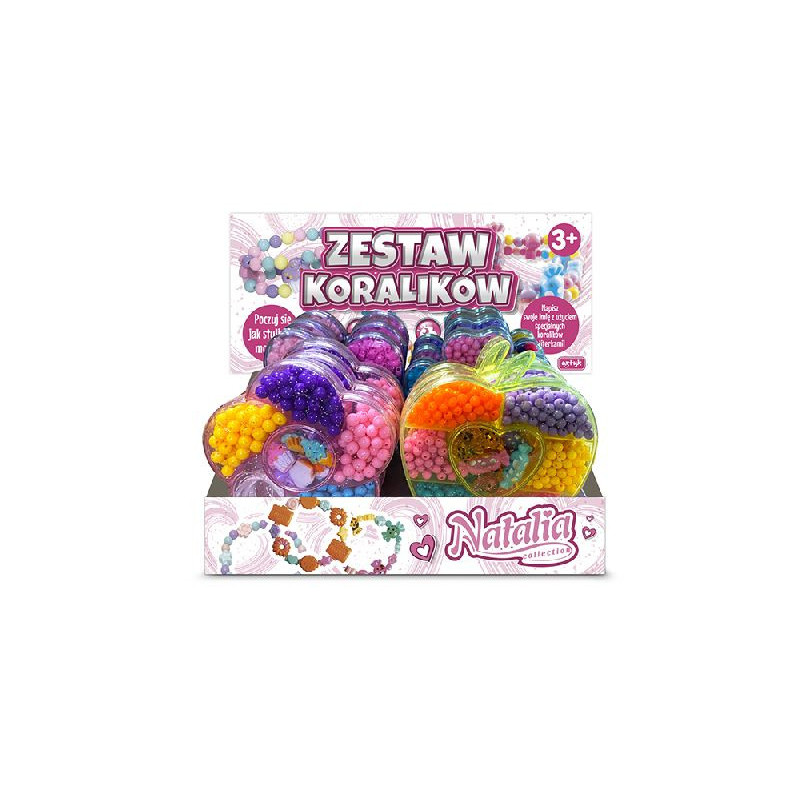 Natalia zestaw koralików 12szt/disp 121814