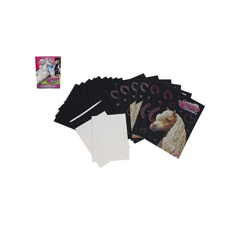 Notes koń czarne kartki 10kartek 620957 24346