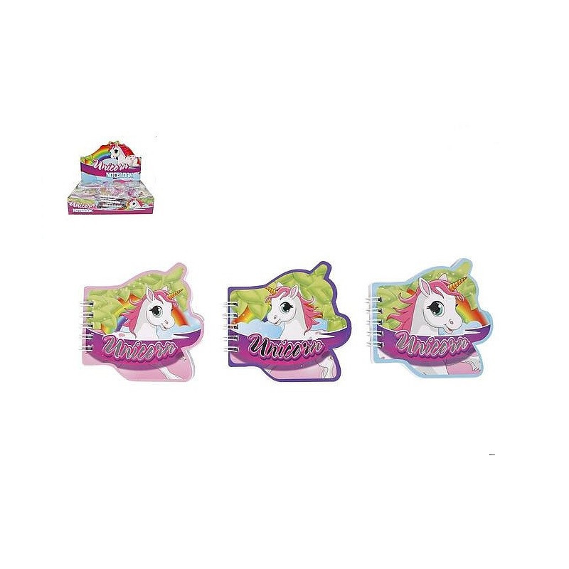 Notesik Jednorożec 9cm 3rodz 590192 46126