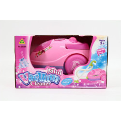 Odkurzacz różowy na baterie 2038A 09516