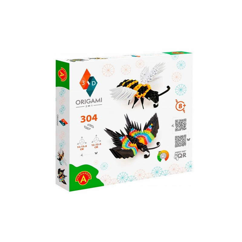 Origami 3D 2w1 motyl,pszczoła 25668