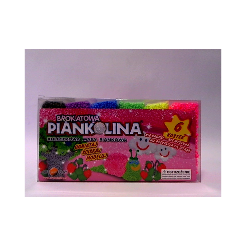 Piankolina 6 kolorów brokatowa 31447