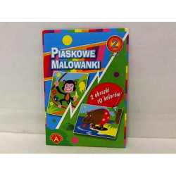 Piaskowa malowanka-hipopotam, małpa 13986