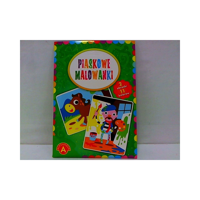 Piaskowe malowanki - malarz, konik 18790