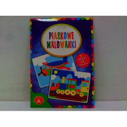 Piaskowe malowanki - pociąg, samolot 18813