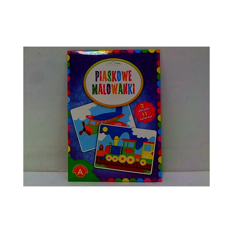 Piaskowe malowanki - pociąg, samolot 18813