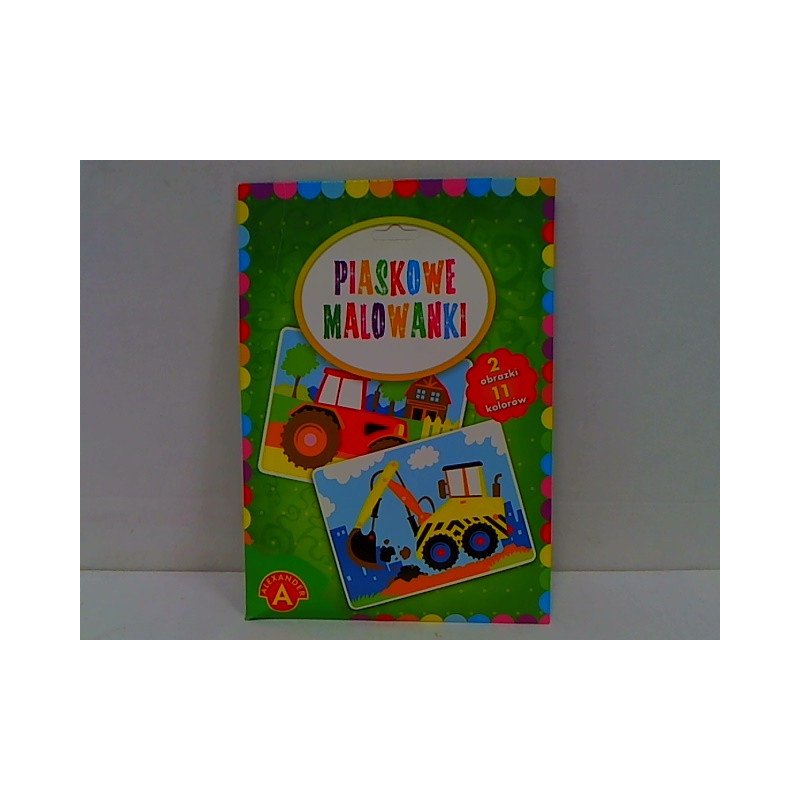 Piaskowe malowanki-Koparka, Traktor 20946