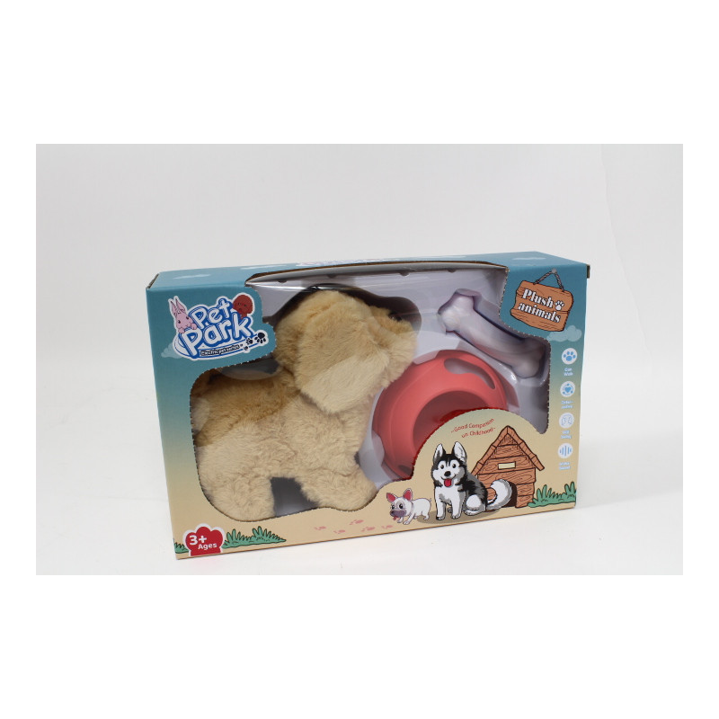 Piesek na baterie + miska RA004-2 09981