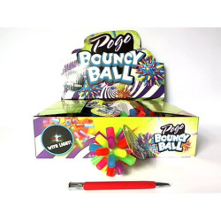 Piłeczka odbijająca 8cm 12/box świeci 621174 45952