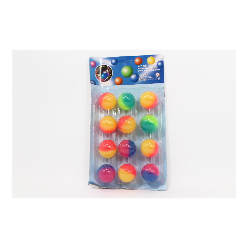 Piłeczki kauczukowe 40mm 12szt/op XYR01 07840