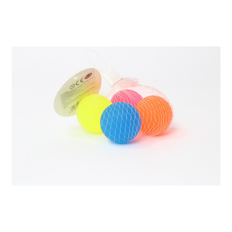 Piłeczki kauczukowe 45mm 4szt/opak T302 07741