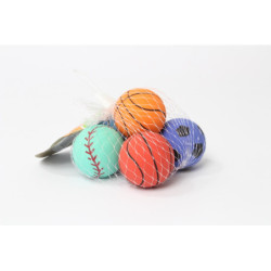 Piłeczki kauczukowe 45mm 5szt/opak 2913 07864