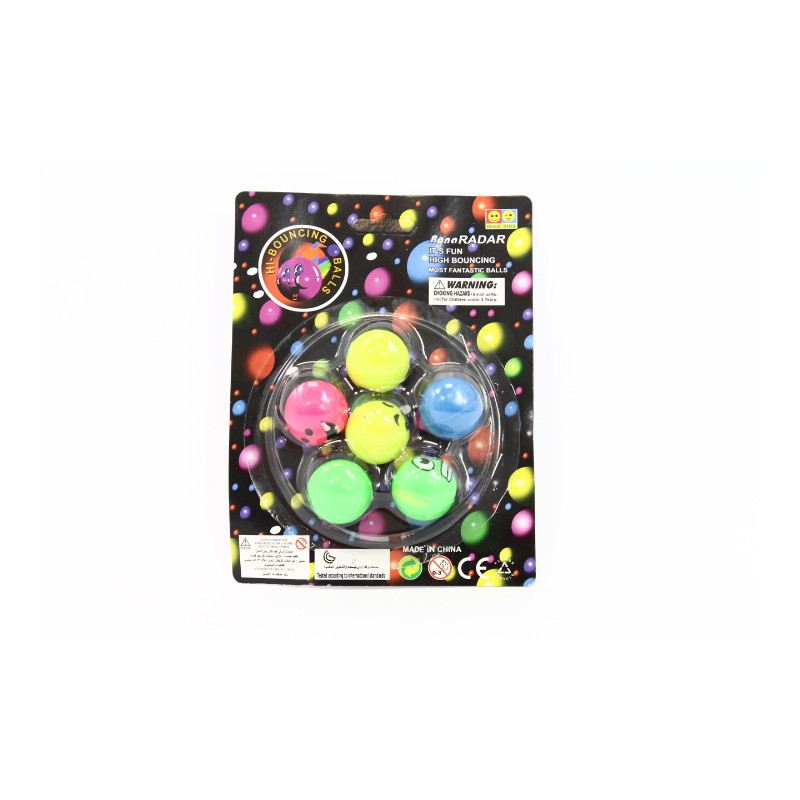 Piłeczki kauczukowe 6szt/op 326BQ 07802