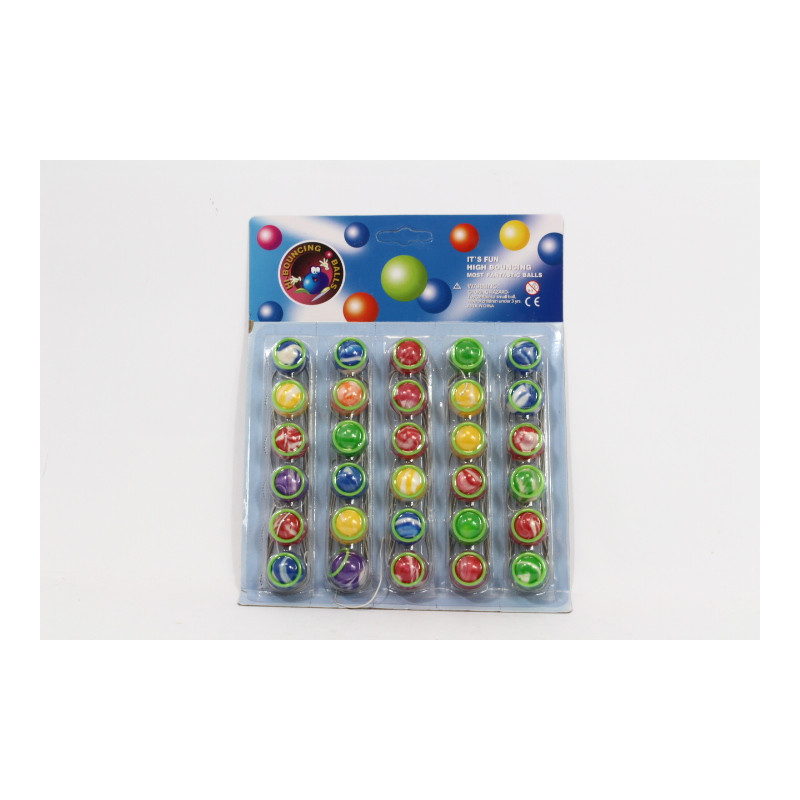 Piłeczki kauczukowe na gumce 30szt/op XYR13 07857